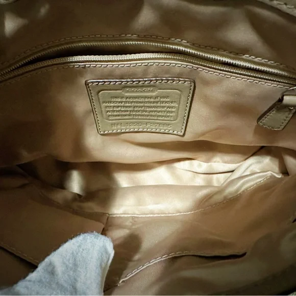 Vintage style Y2K Coach Tan Snake Print Women's Bag crossbody purse handbag - Picture 7 of 17